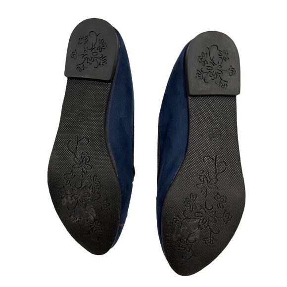 Mixit Velvet Embroidered Flats - Picture 11 of 14
